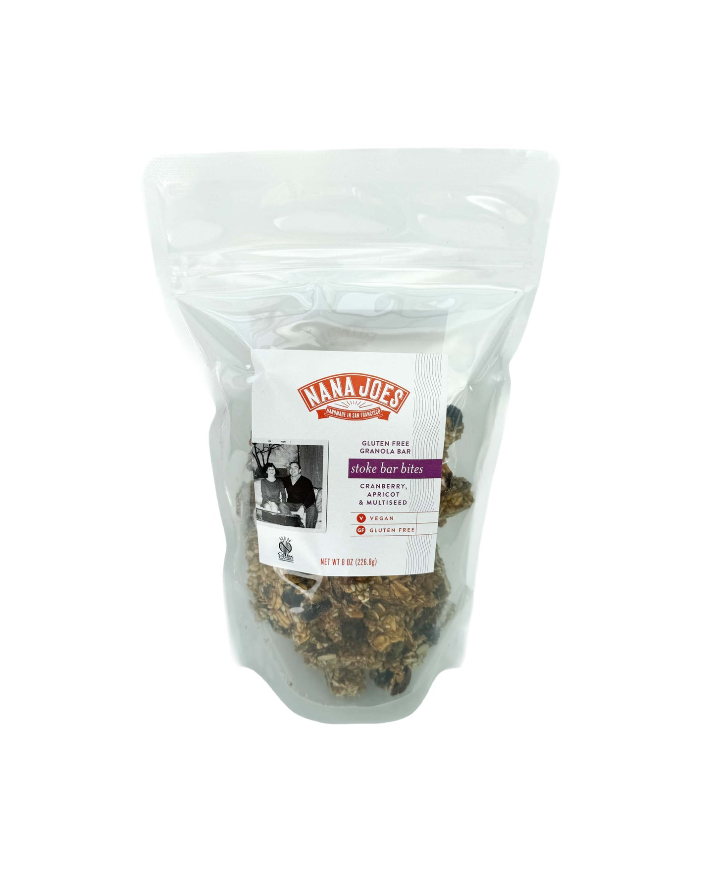 Stoke Granola Bar Bites by Nana Joes Granola on a white background