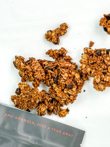 EPIC Chocolate Oat Blend with quinoa crispies, chocolate chips and coffee // vegan, grain free, gluten free