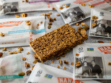 Load image into Gallery viewer, Nana Joes Granola Bar Bites - made from the crunchy bits and ends of every handmade batch of granola baked on a tray
