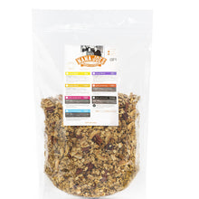 Load image into Gallery viewer, Organic Sunset Blend: Pecan, Mulberry and Coconut bulk bag of bites, certified gluten free
