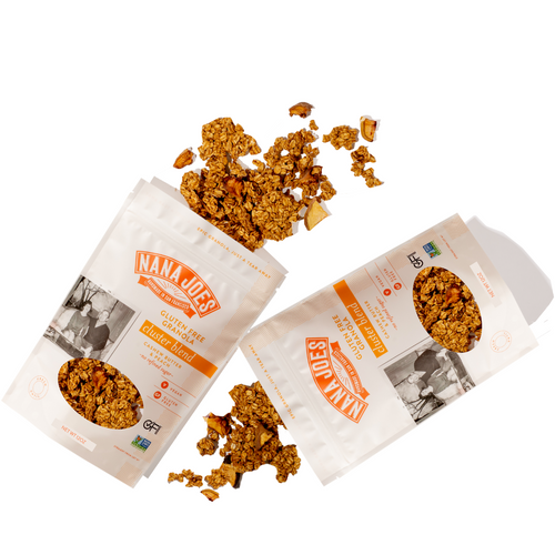 Organic Cluster Blend: Cashew Butter and Peach granola with real peaches, certified gluten free